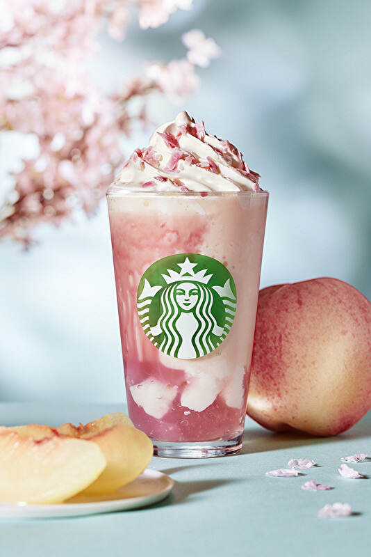 スタバ新作】2月18日発売♡桜 咲くよ 白桃 フラペチーノ®ほか全3種